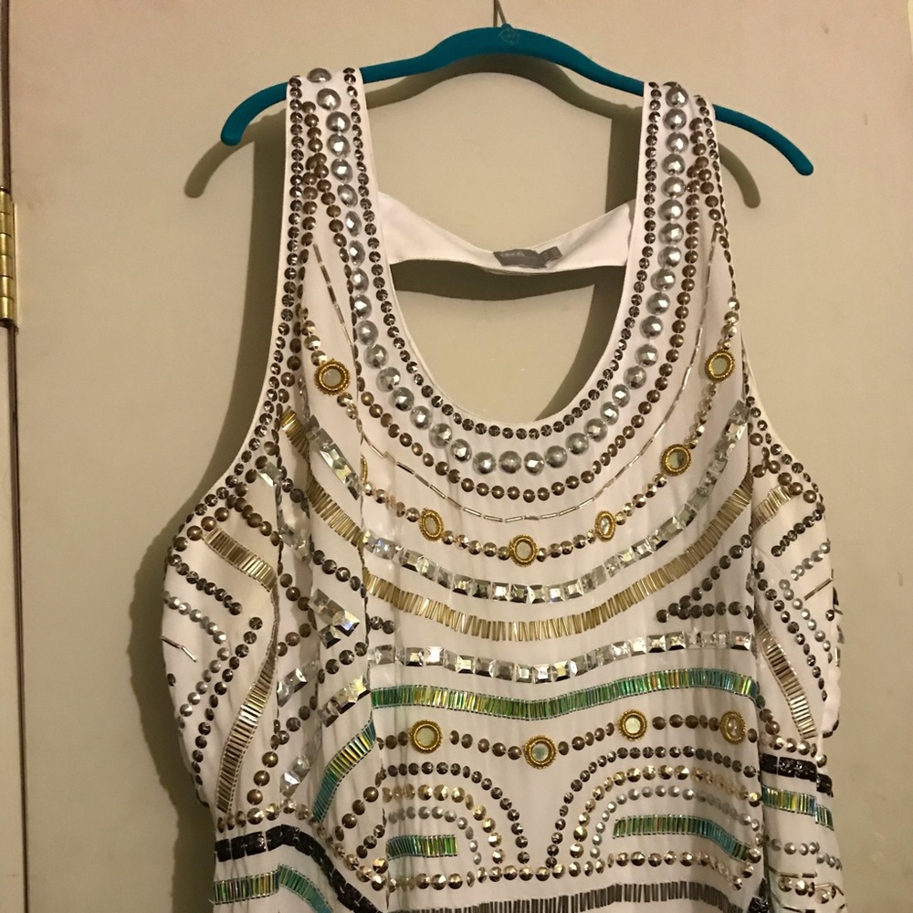 ASOS sequin and beaded dress